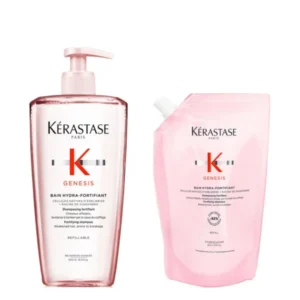 Kit kérastase shampoo bain hydra-fortifiant com refil